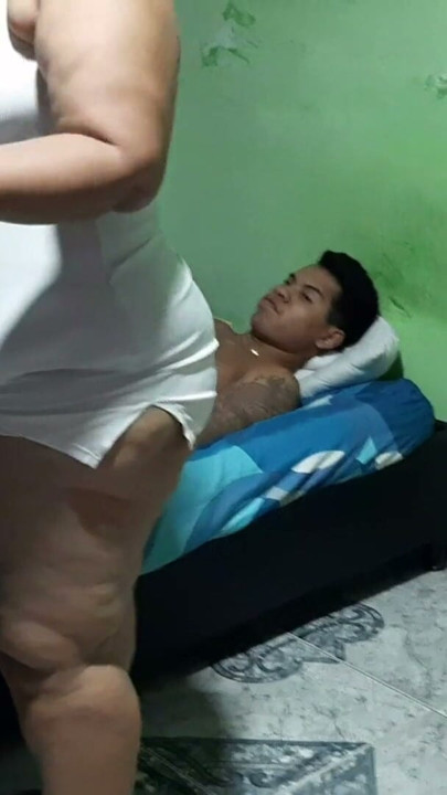 Sexy mature big ass enjoys sex with her stepson | Clip 1