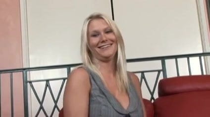 Big tit blonde gets a creampie
