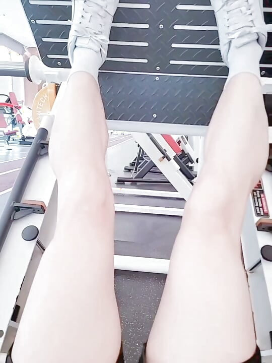 Big cock femboy massively cums in public sauna after training myself in fitness center