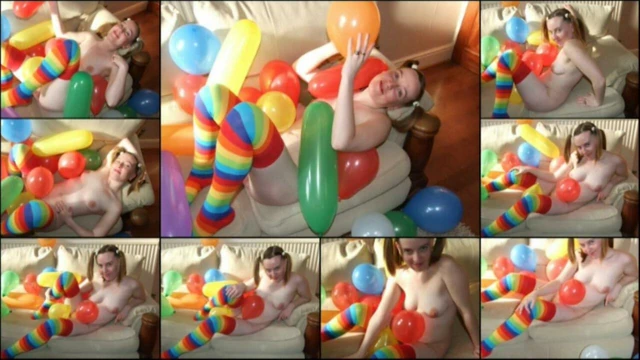 Haley Naked with Balloons
