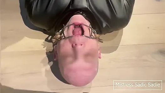 Lots of Spit with Bondage and Some Needle CBT