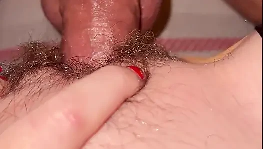 Compilation - Fucking my young stepsister's hairy pussy - Close-up