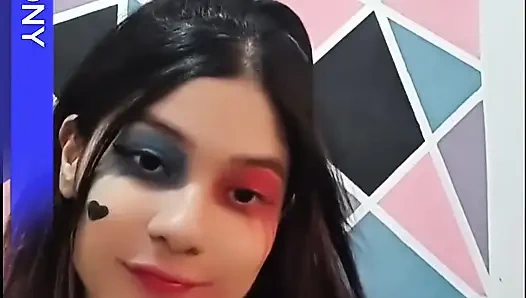 Latina-model nach einem echten fotoshooting