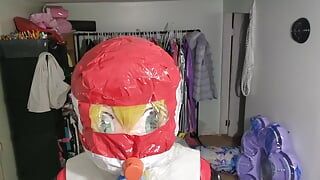 PVC Cosplay Kigurumi Breathplay in homemade hood