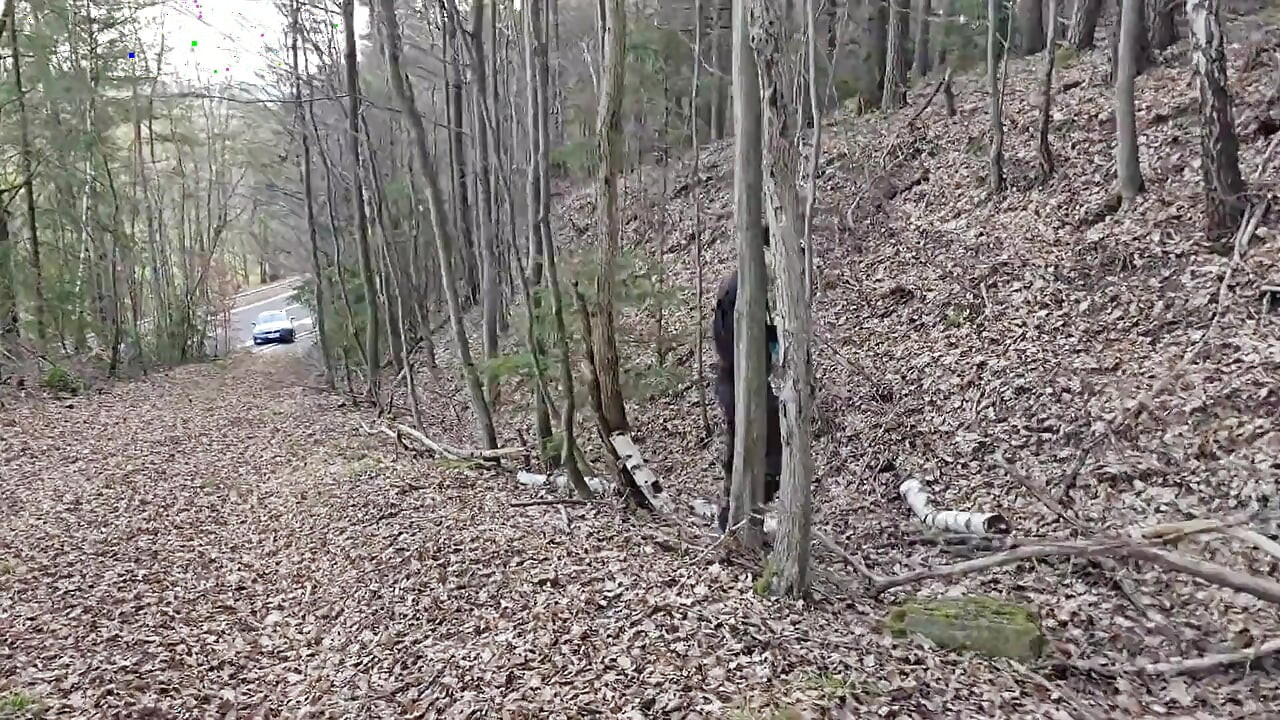 Utendørs sex i skogen med min homofile ludder - Han sugde meg før han tok pikken min barback