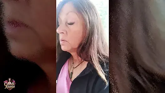 Great Fun POV Forest Fuck and Cum Swallow - Candi Annie