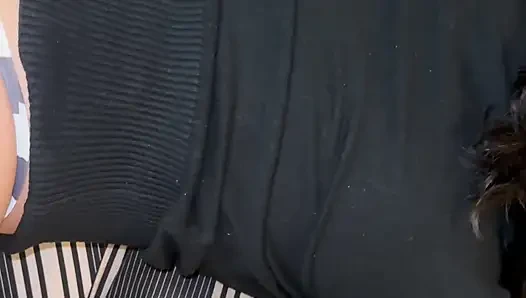 My beautiful neighbor seduces me with her huge ass