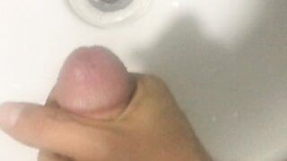 Horny hairy english guy big cock cumshot