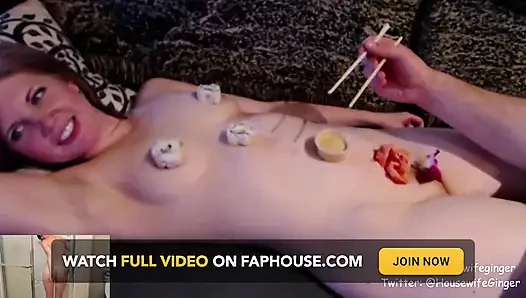 Live Streaming Show Sushi Girl and Blowjob