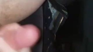 Redhead sucks and fucks in car