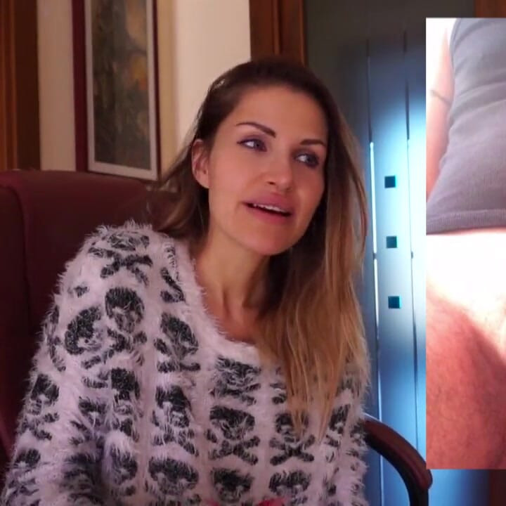 Brunette MILF talks about a very small cock for the webcam