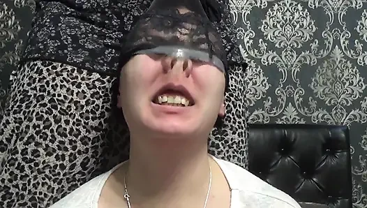 Nose fingering, face messing, silly faces, stockings on head, lips fetish! To Kate!