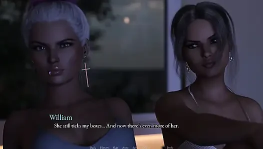 Her yerin başladığı yer 24 - William Kattie'nin göğüslerine ve götüne bastırıyor ve sonra ilk kez meme uçlarını emiyor