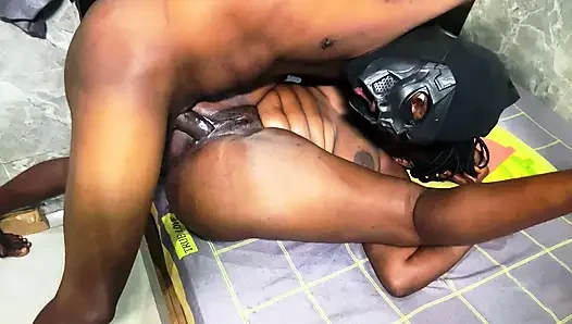 My son friends game to my house with cover face mask & fuck me hardening
