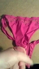 Cumming on girlfriends underwear