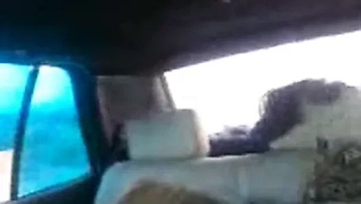 Arab couple in car