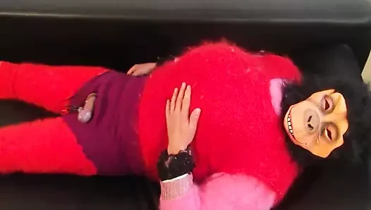 Angora + mohair + e-stim = nice cumming