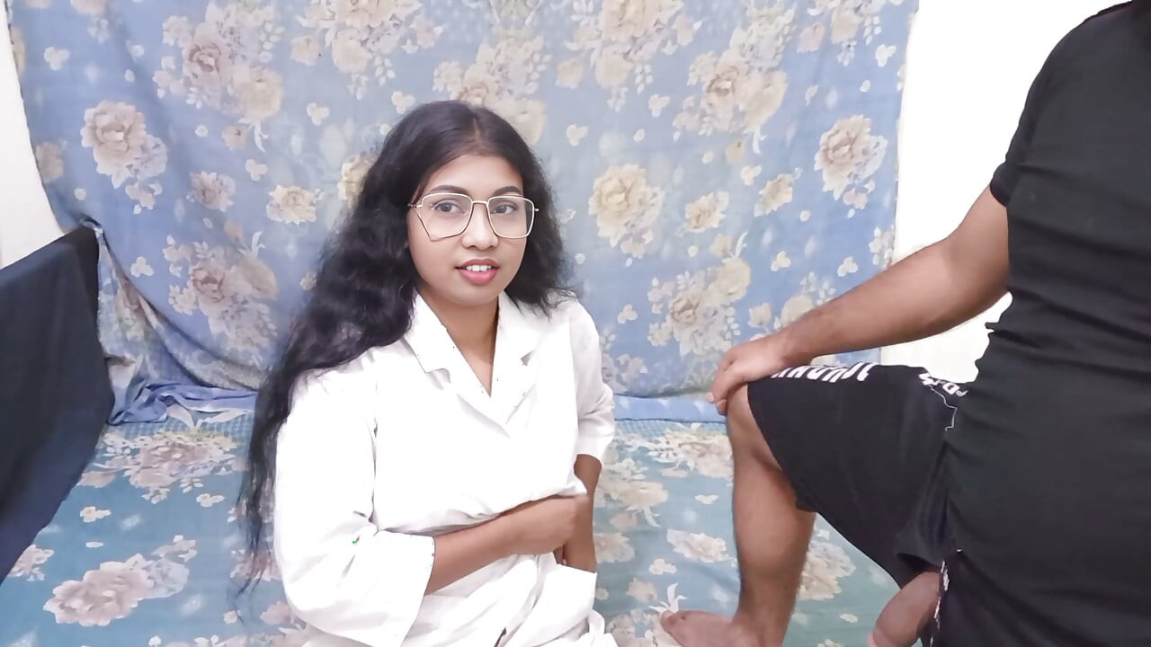 NilimaChowdhury went to her boss's son for a treatment from Dr. Nilima cleaned his penis and fucked him hard and took money.