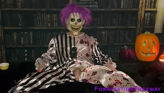Couple de clowns déjanté, cosplay : pipe de bite et baise rapide, fornication, libre accès