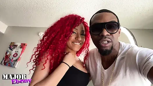 Redhead Barbie Squirts While Fucking BBC!