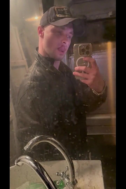 Kinkysirius in Chav Scally Outfit in the Most Dirty Train Toilet