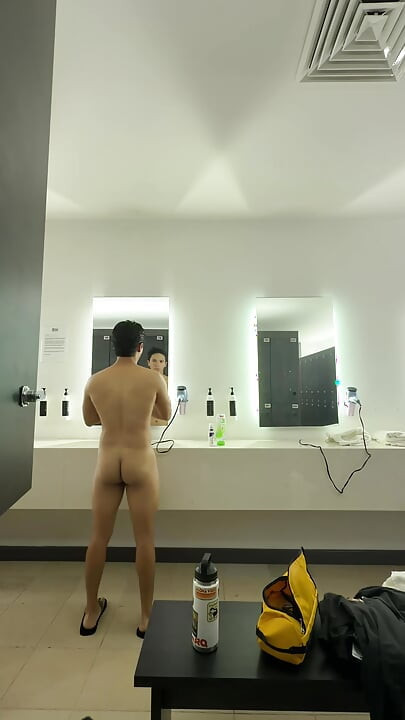 naked in the locker rooms of the gym
