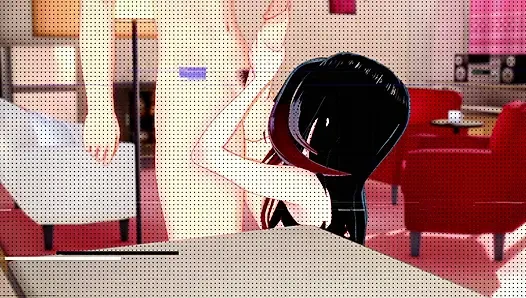 Хентай +18 Трахаю большую задницу готического класса - хентай