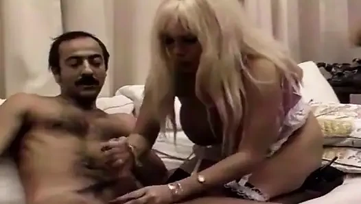 Blonde French Babe Got Cum All Over Her Titis