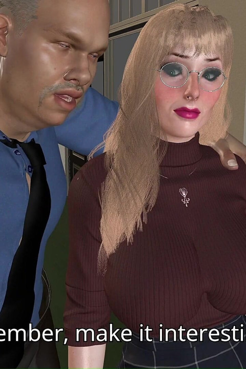 Sexy and Innocent Professor Fucked by an Old Man's Cock and Turned Into His Personal Slut