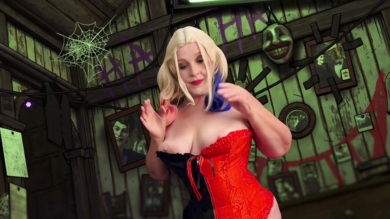 Granny Harley Quinn: Villainous Cocksucking Clown Slut