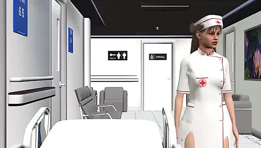 Развлечение медсестры Goodbody в клинике искусственной медицины