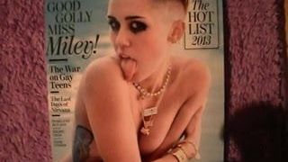 Miley Cyrus - покрытая спермой №2