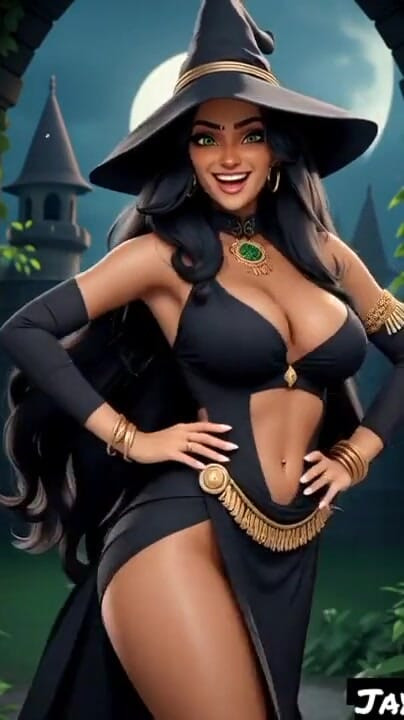 Unforgettable moment from "Indian girl Jaya Anjali sorcerer in her castle (Ai model)"