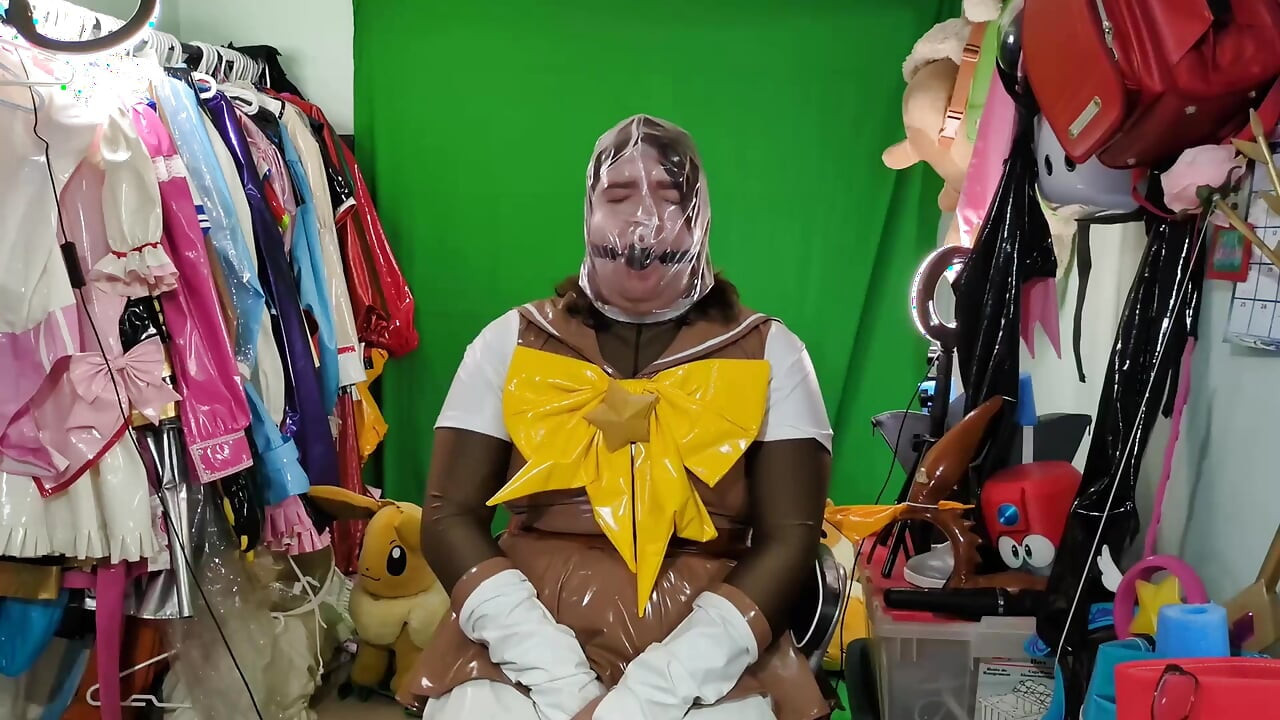 PVC水手 Eevee 各种呼吸玩法、堵嘴和充气尾巴