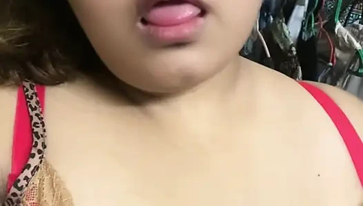 My Filipina stepsister took off her hijab and made this video for me on her phone.