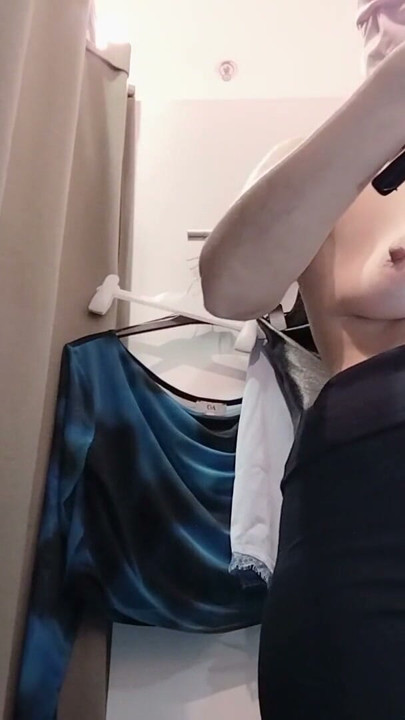 Naughty sexy milf tries on naked clothes. Latin hairy pussy tries on clothes in bed. | Clip 2