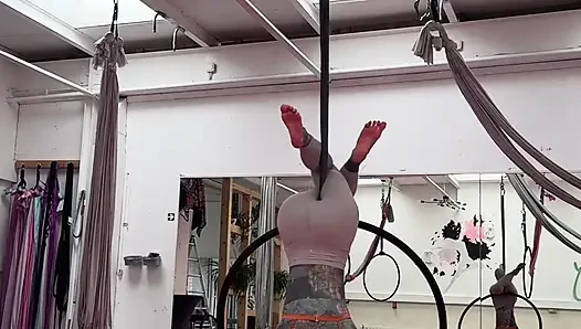 Do you like my dance on the aerial hoop for you ?