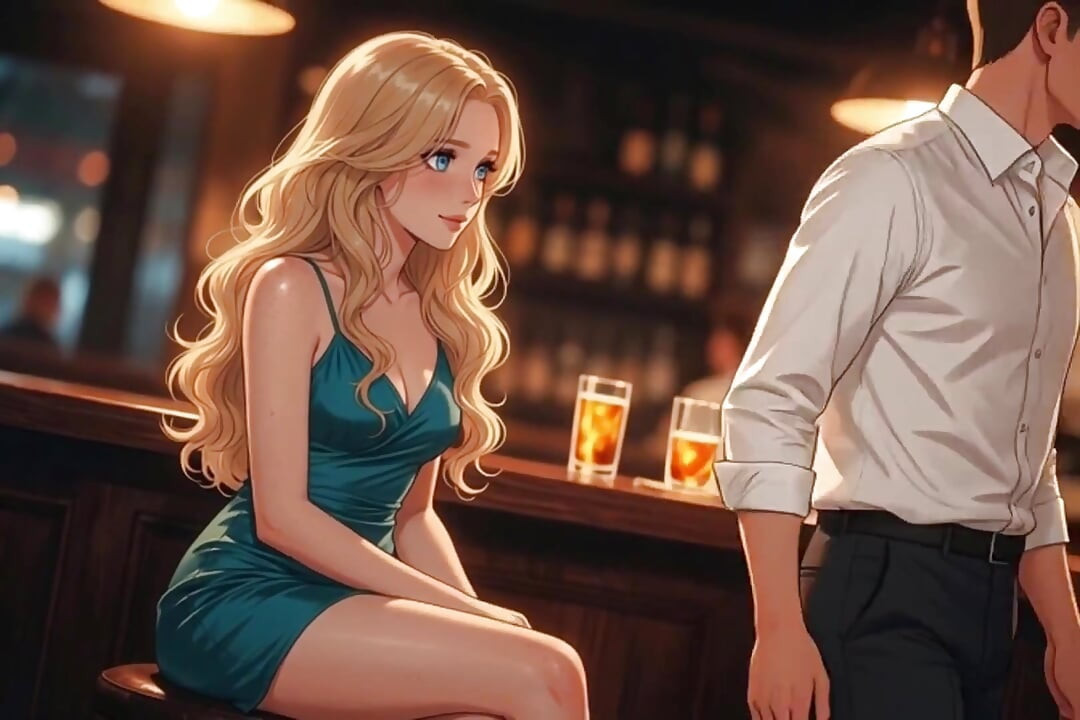 I Told My Husband the Short Dress Was a Bad Idea for the Bar (ai Generated)