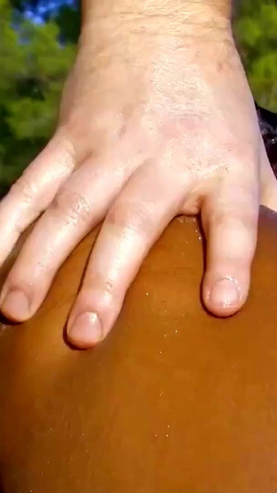Hot ebony girl loves to fuck on the beach and get jizz on | Clip 1