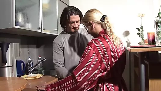 Cheating in Germany with tattooed whore and small natural