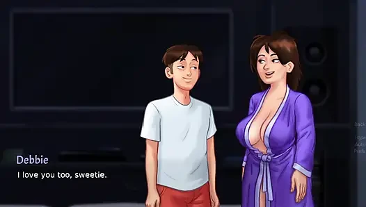 Stepmom fucked by stepson at living room or kitchen sex summer time saga game sex