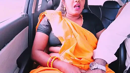 Desi saree hausmädchen auto-sex Telugu dirtytalk.