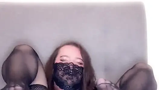 Femboy in Sexy Lingerie Loses Control - Dildo Makes Me Cum Hard on the Bed