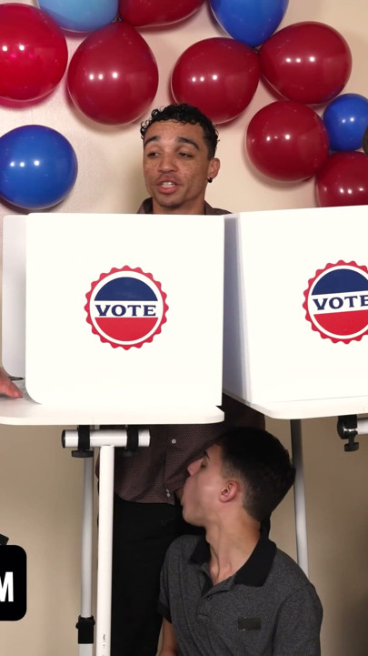 Election Day Fuck Fest - Cute Bottom Gets Asshole Destroyed Before Voting - Say Uncle | Clip 1