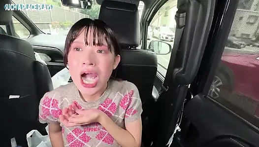 Car Encounter with a Busty Beauty. an Intimate Lesson That Ends in an Overwhelming Finish