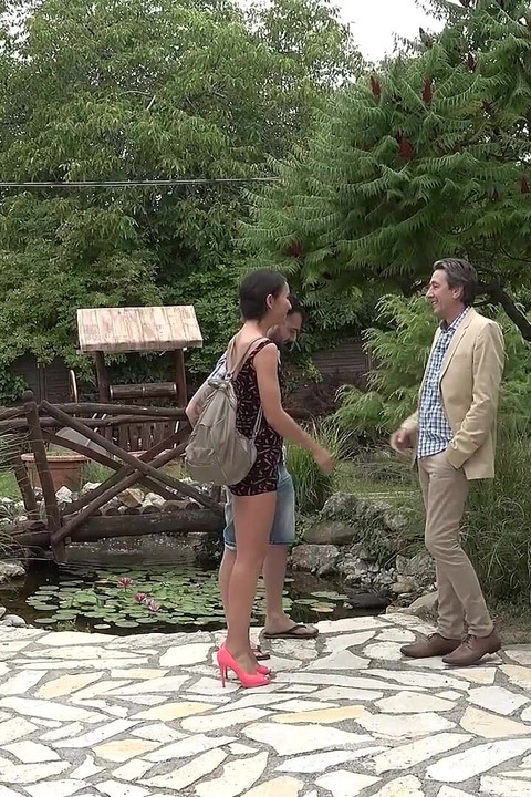 Sex Therapist Poolside Threesome Seduction