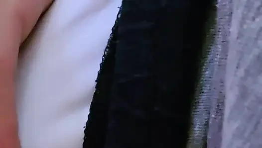 Underskirt CUM Hard Inside Her Panties On Crowded Train. Stranger's Dirty Fantasy