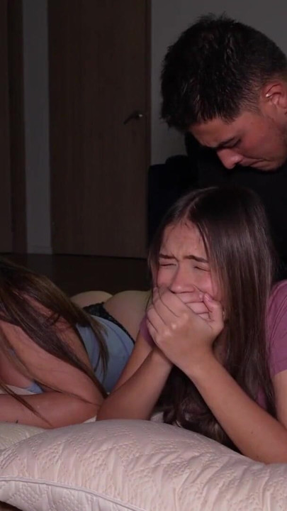 Stepdad fucks stepdaughter after hard fucking with her best friend | Clip 1