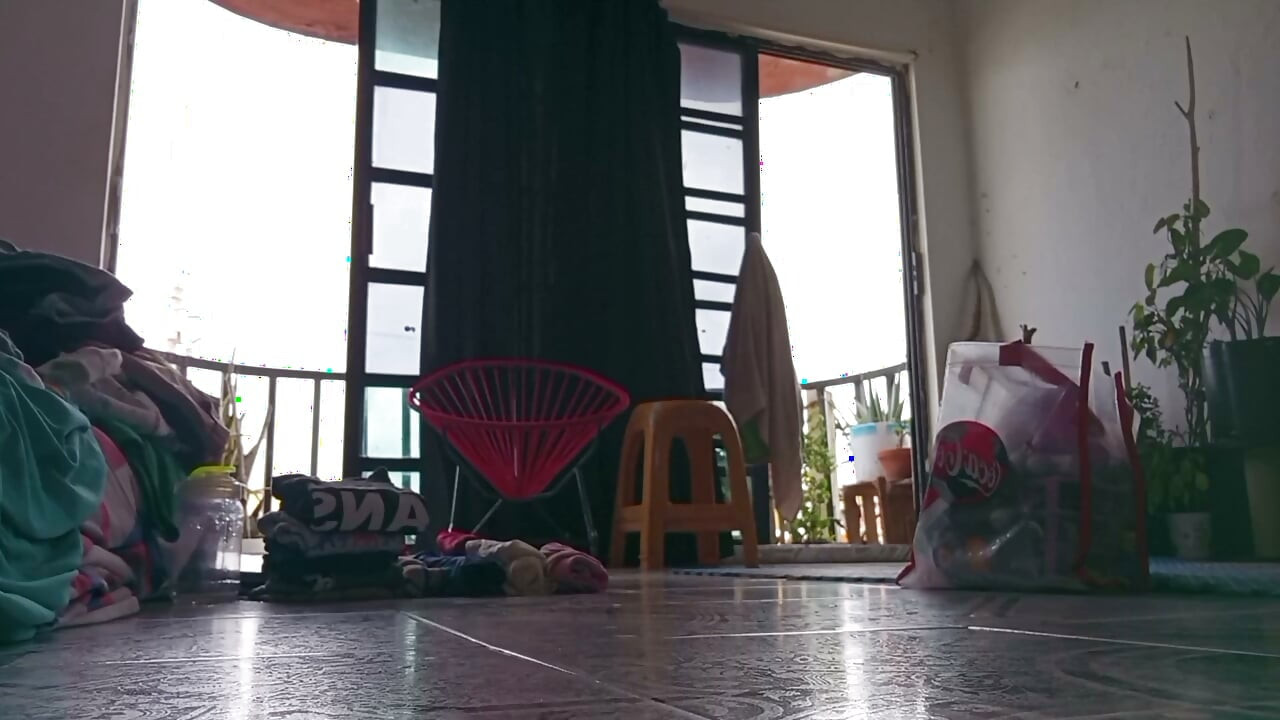 Mother in Room Shows Pants