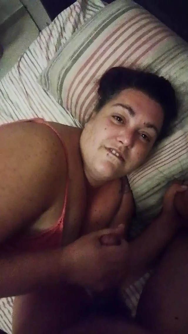 Busty wife gives her husband a handjob